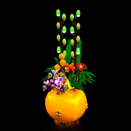 40588 Flower Pot - Copper Line USB cable and battery compartment