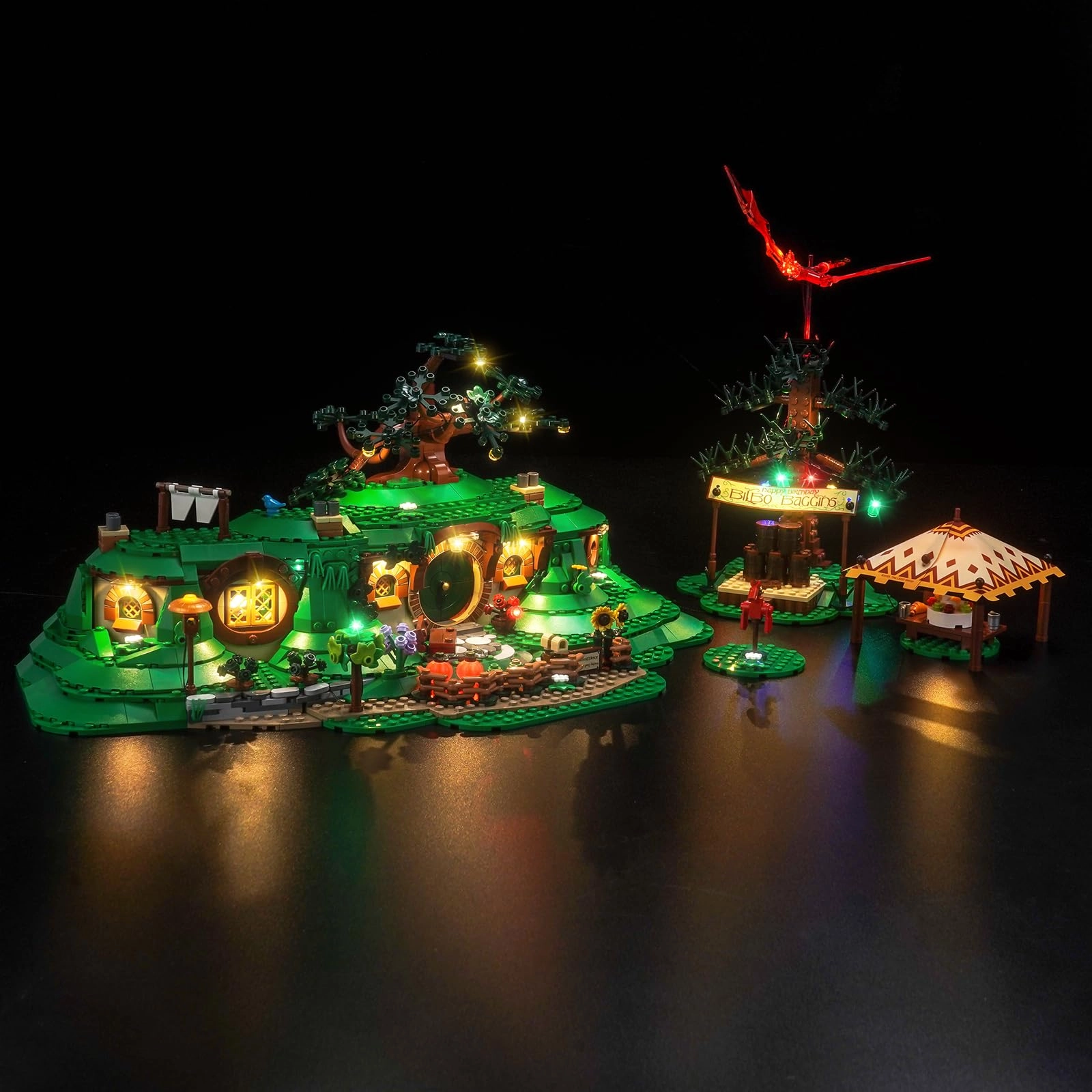 BrickBling LED Light Set - Compatible with 10354 The Shire USB and battery powered
