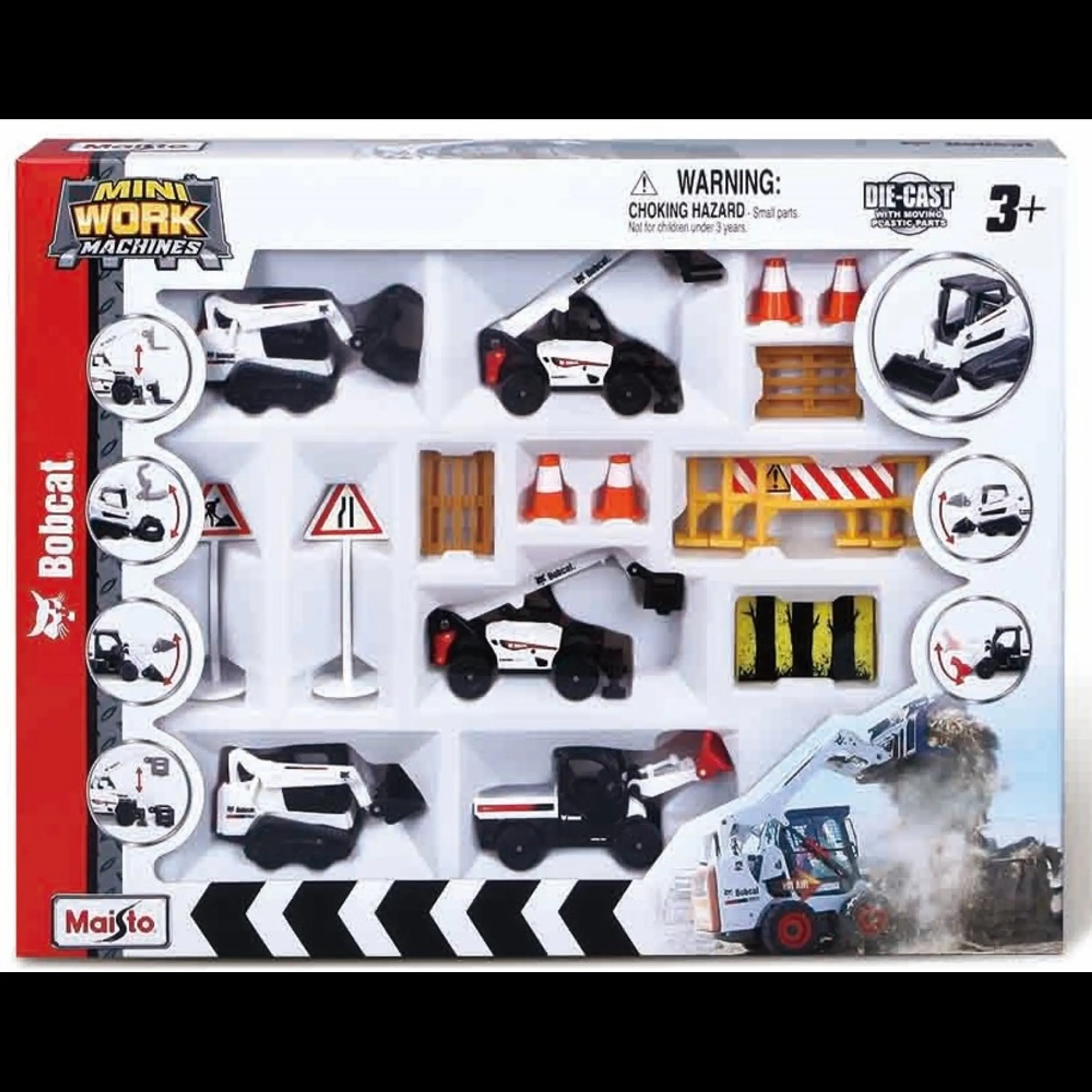 Maisto Bobcat Die Cast Vehicle Playset - 3 Inch