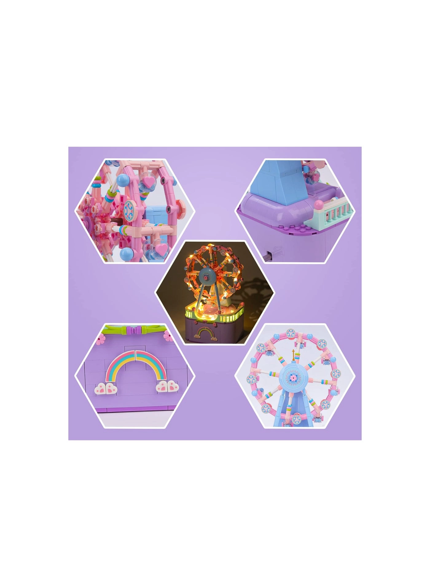 Ferris Wheel Music Box - Amusement Park 710 pcs