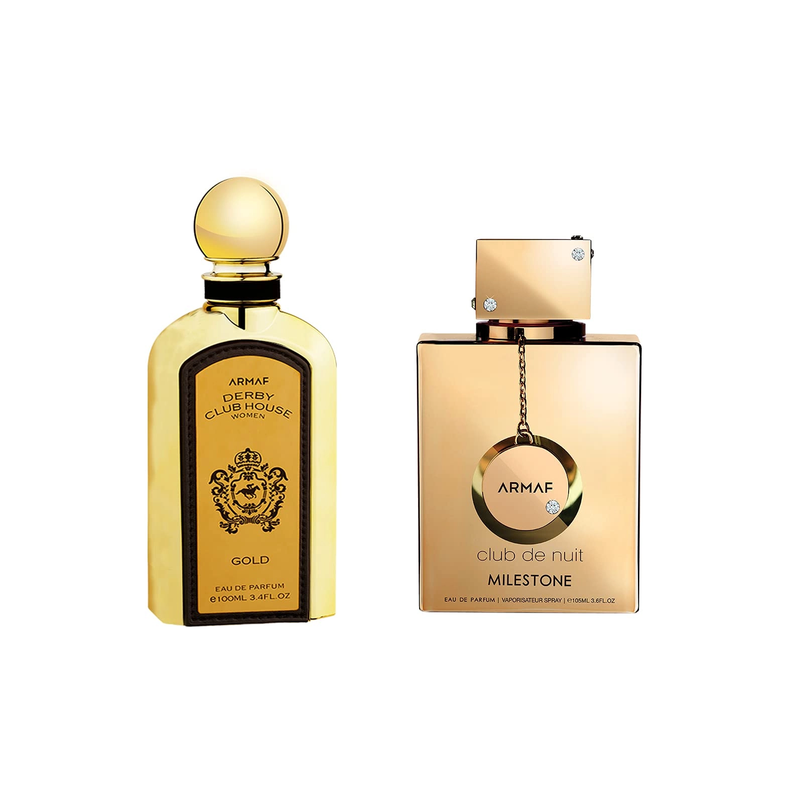 Sterling Perfumes Derby Club House Gold - EDT 100ml + Club De Nuit Milestone - EDP 105ml