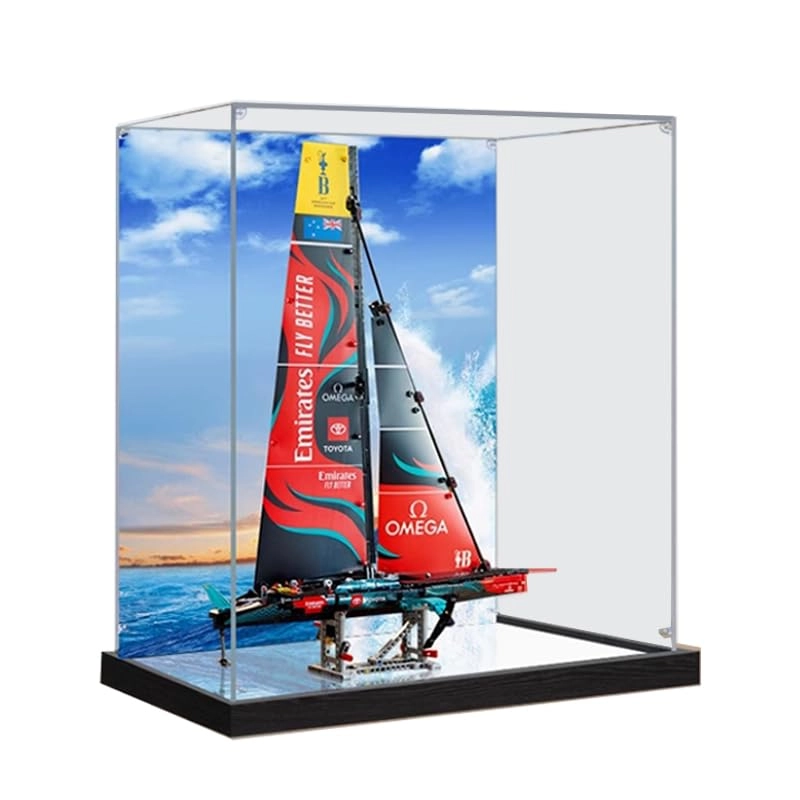 HCAEIOFJ Lego Technic Display Case (42174) - Clear Acrylic Black Bottom