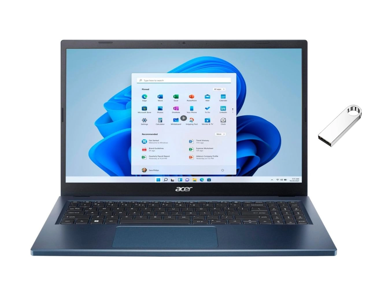 Acer Aspire 3 - 15.6'' Ryzen 5 7520U 8GB DDR5 512GB SSD + USB Flash Drive - 64GB