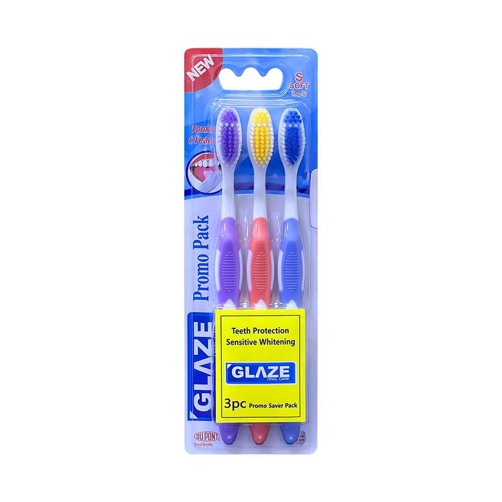 GLAZE Toothbrush - 3-Piece Pack