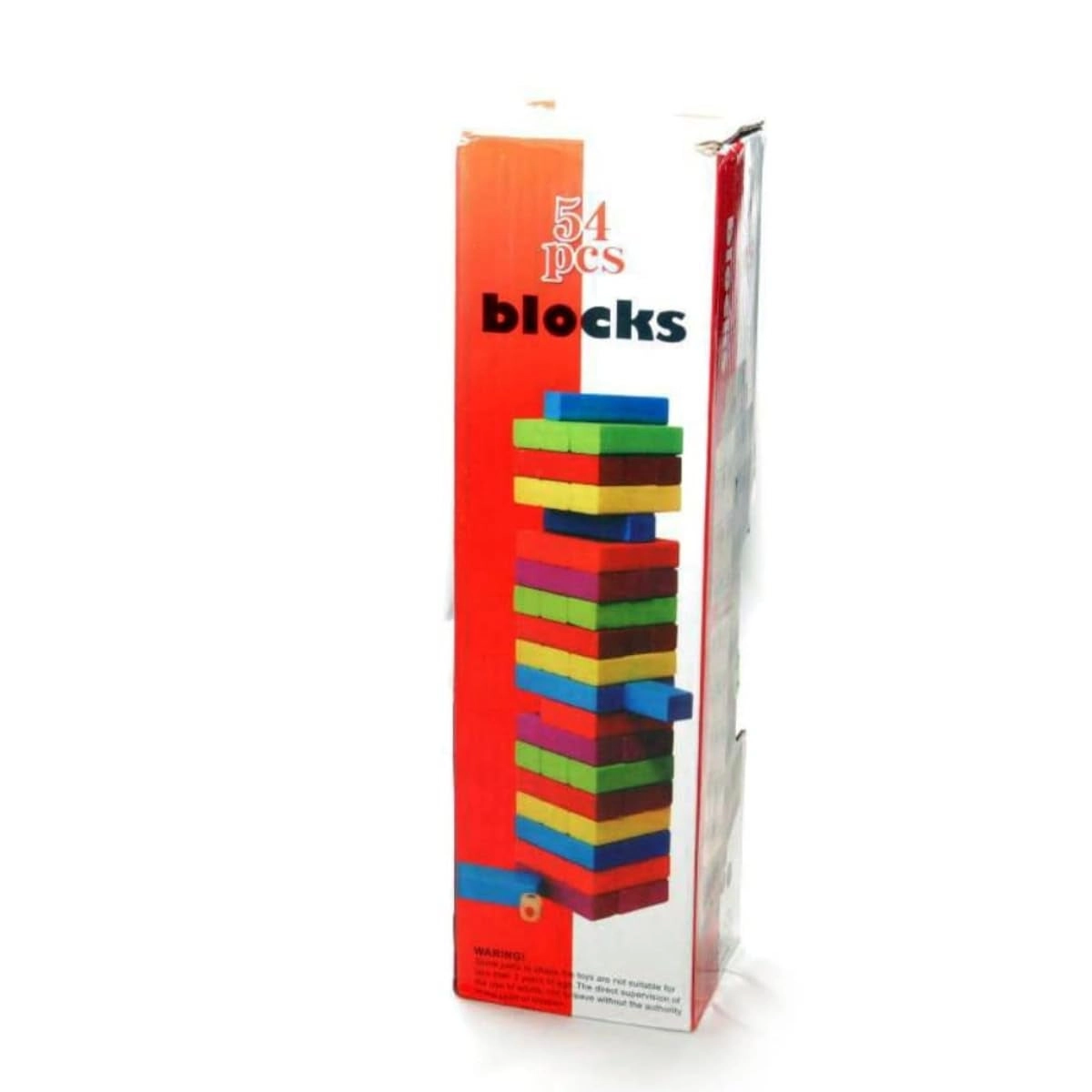 ZAMZIN Wooden Blocks Stacking Game - 54 pieces
