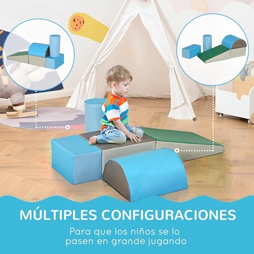 5 Piece Climb and Crawl Activity Play Set - Multicolor 1-3 years old