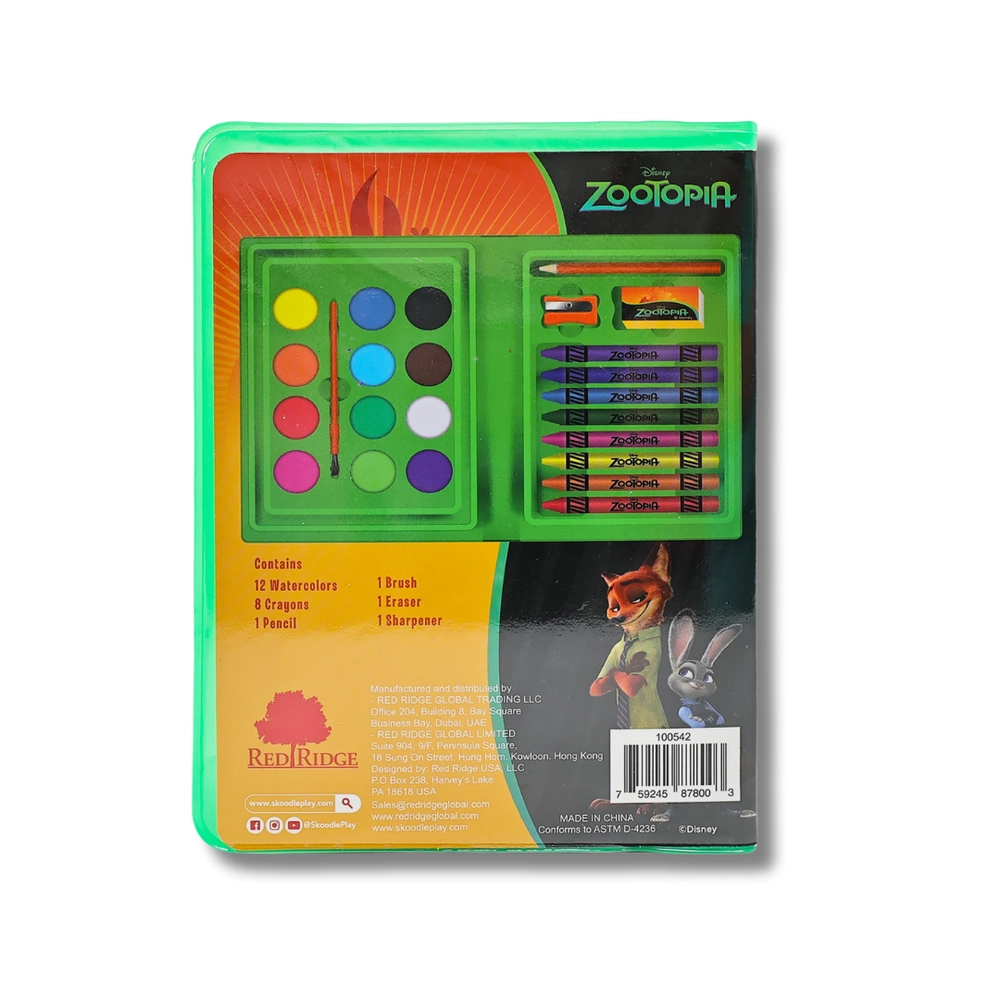 Zootopia Art Set - 24pcs 12 Watercolors
