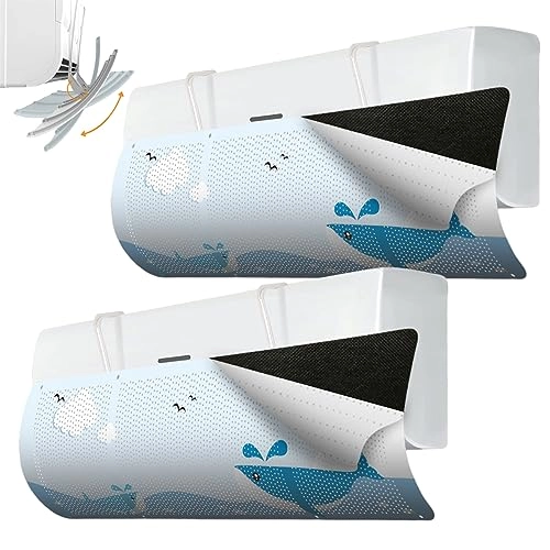 Air-Conditioning Draught Excluder - Whale 2pcs