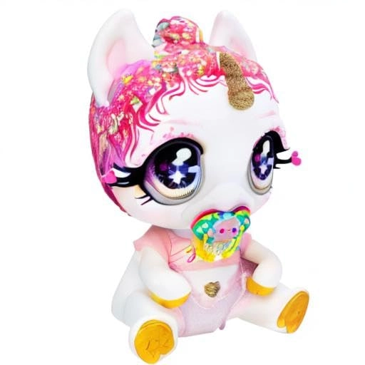 Glitter Babyz Unicorn - Magical Color Changes Pink Glitter Hair