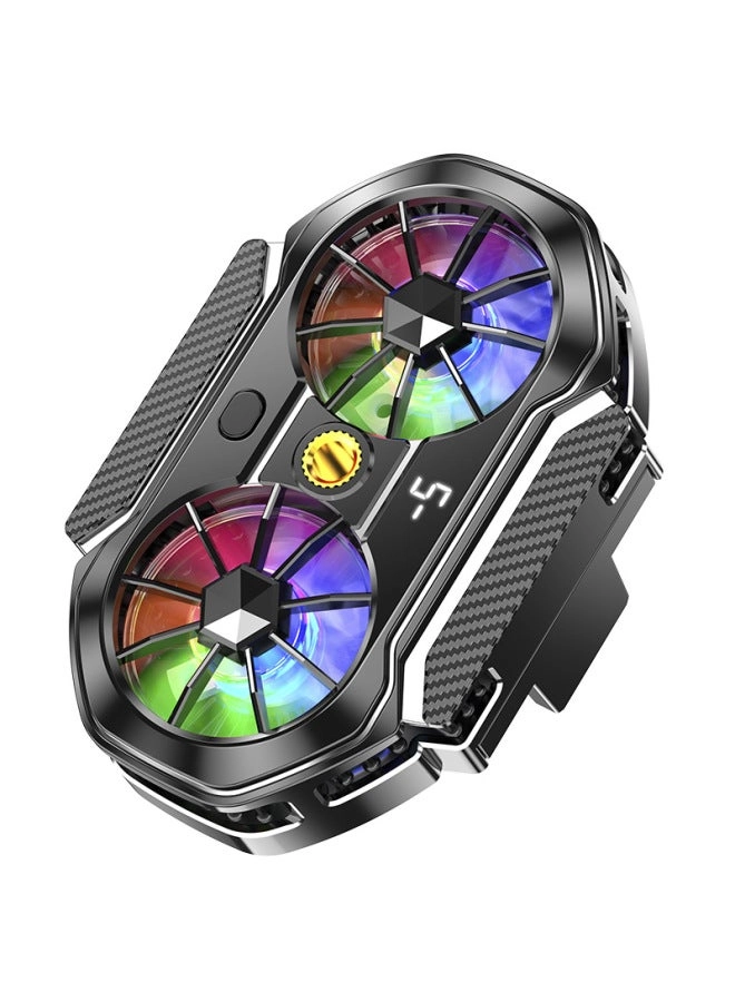 Loquat FS06 - Dual-fan Semiconductor Mobile Phone Radiator Live Digital Display