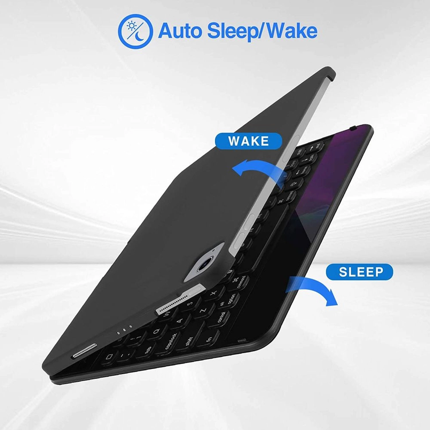 Keyboard Case with Screen Protector for iPad 10.2-inch (7th, 8th, 9th Gen) and iPad Air 10.5-inch