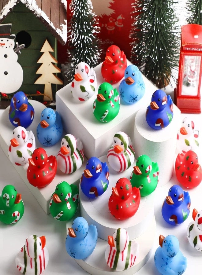 Rubber Ducks - 24 Pieces Christmas Mini