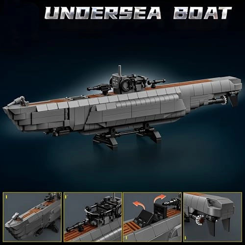 German Submarine - World War II German Submarine 738 pcs