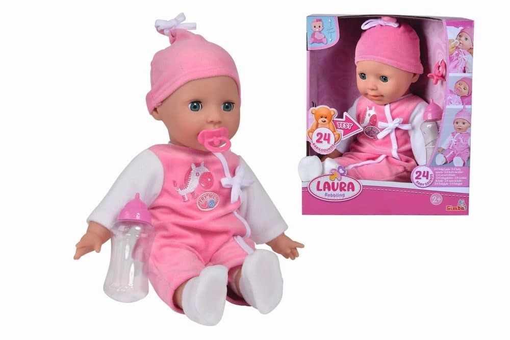 Laura Soft-Bodied Doll - 38 cm Closing Eyes Ages 3+