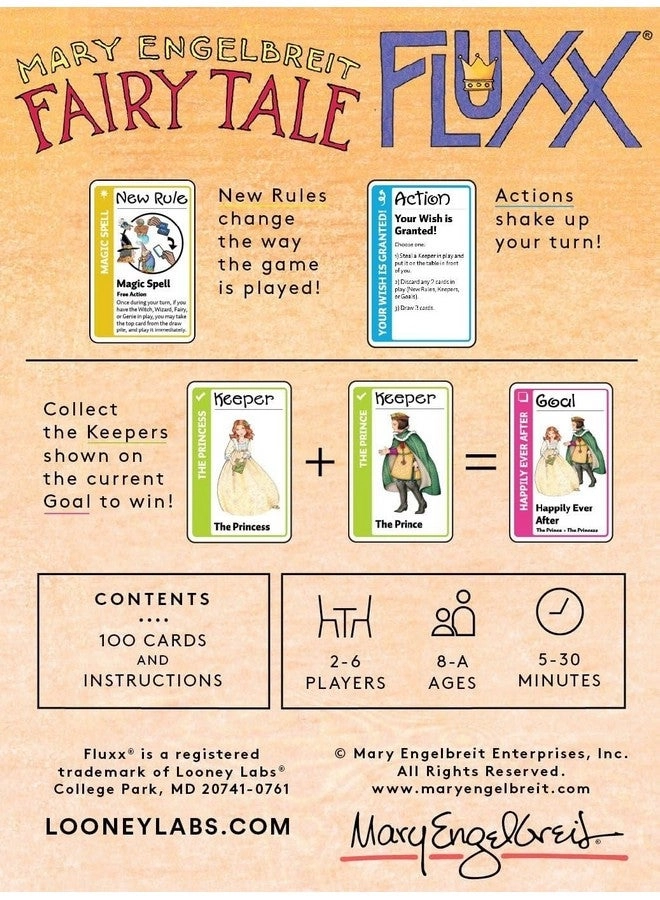 Fairy Tale Fluxx: Zany Adventures - Card Game