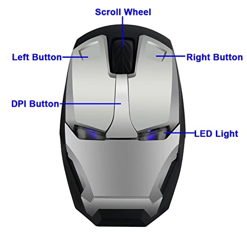 Wireless Iron Man Mouse - USB