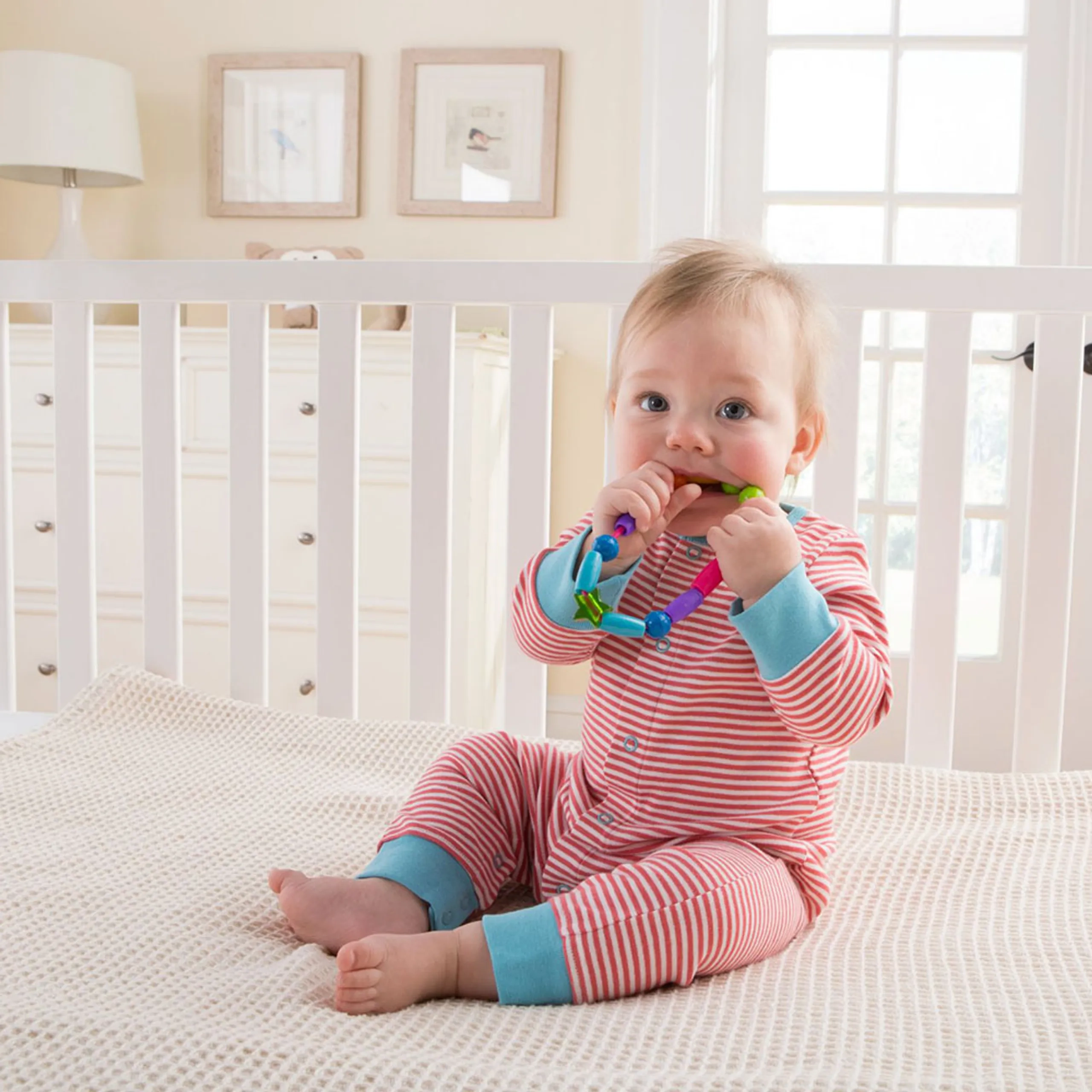 Bright Beads Teether - 100% medical grade, non-toxic silicone