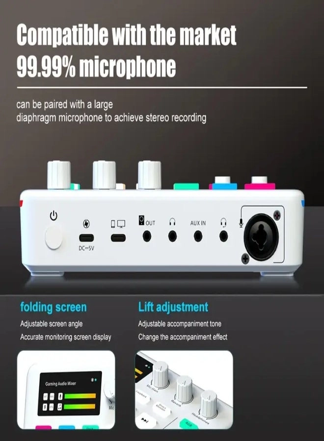 G1 - Professional Gaming Audio Mixer 32-bit DSP RGB Lighting