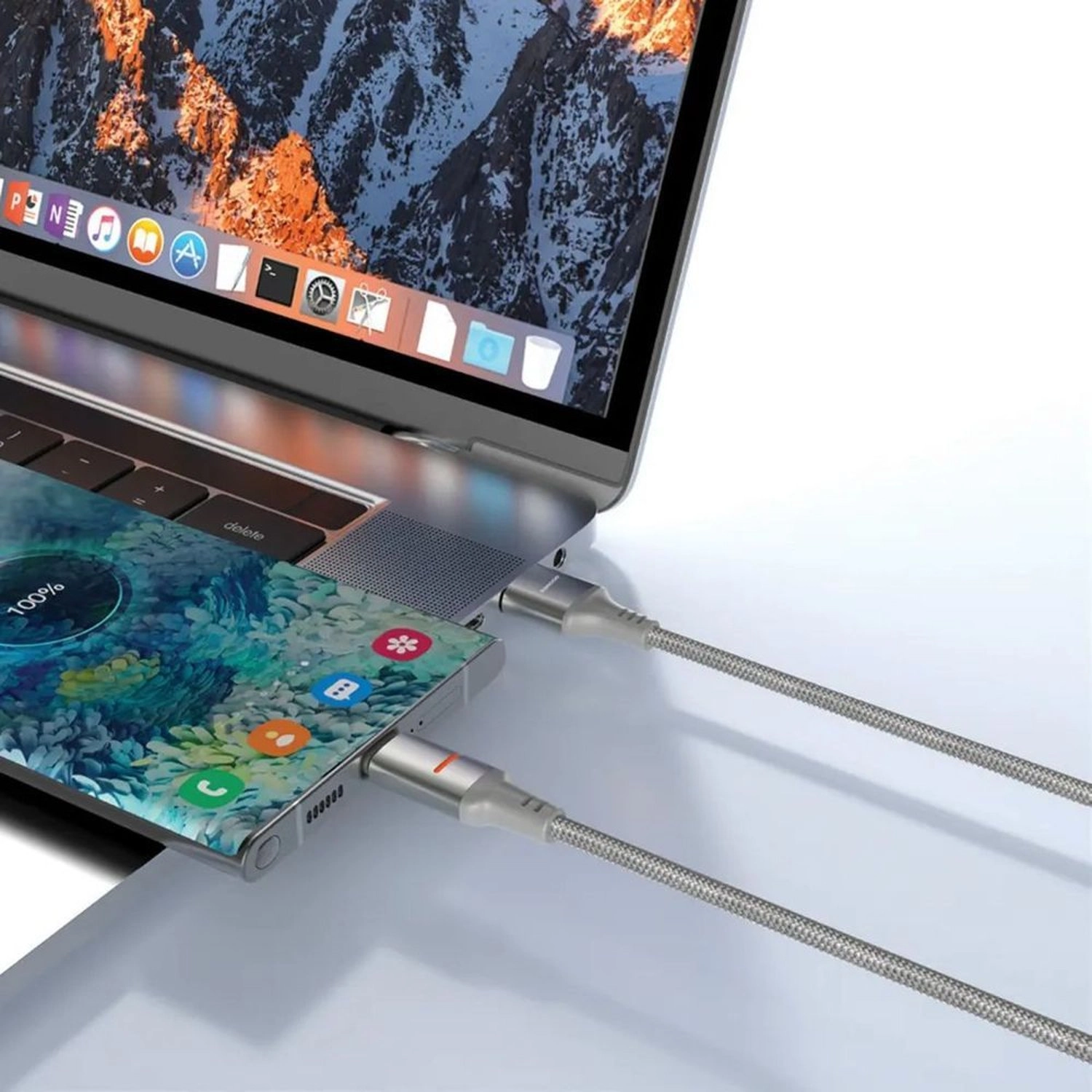 Metal Braided Type-C Cable USB-C 1.2m