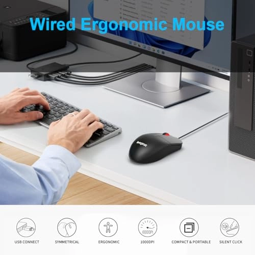 Ergonomic Optical Mouse M102 - USB