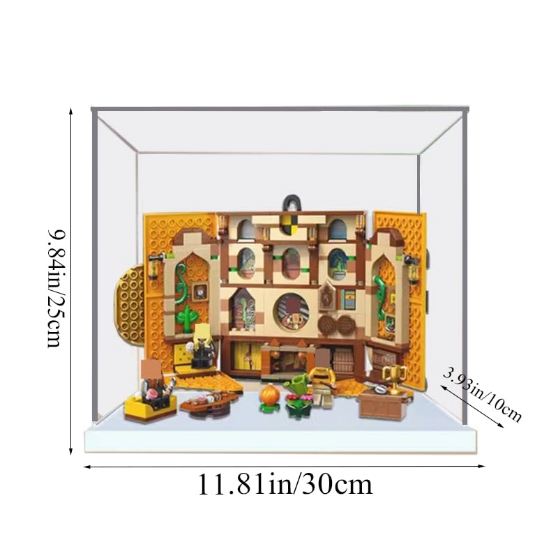 Clear Acrylic Display Case (76412) - Hufflepuff House Banner Lego