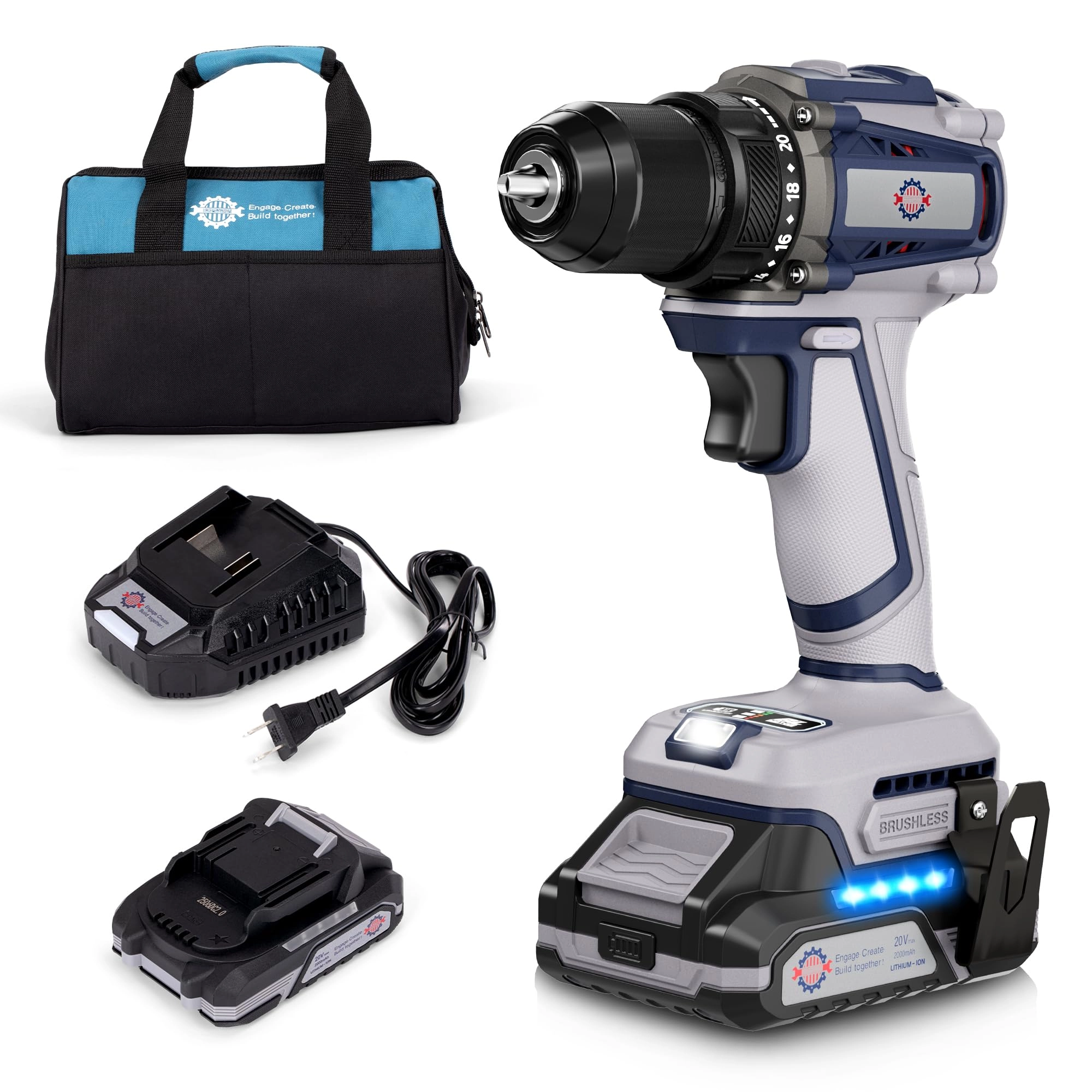 HeroJet PRO Cordless Drill - 2 Amp Hours