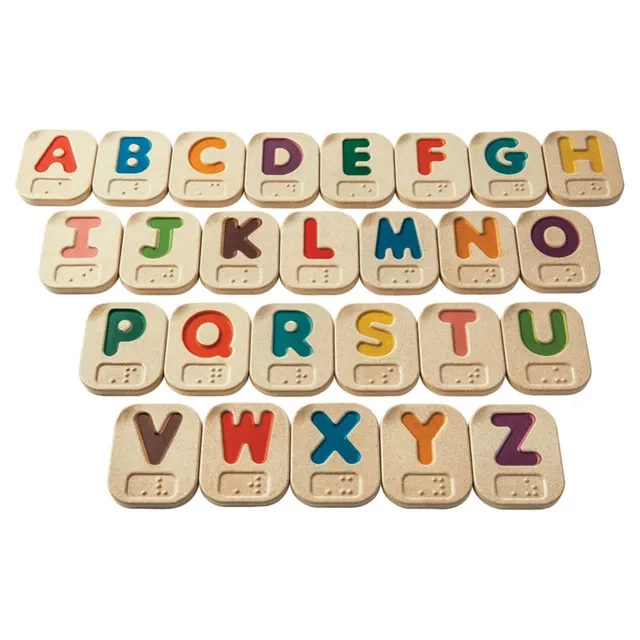 PlanToys Braille Alphabet - Suitable for 2 years & above 26 pieces