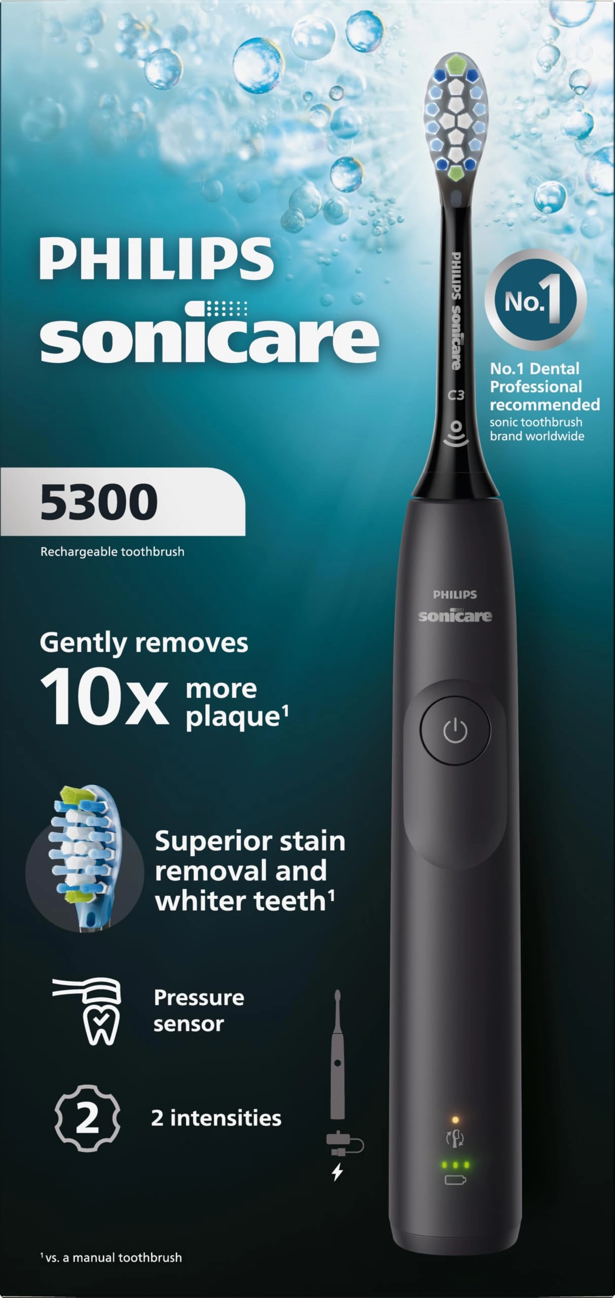 Philips 5300 Series - Pressure Sensor 2 Intensity Settings 21day Runtime