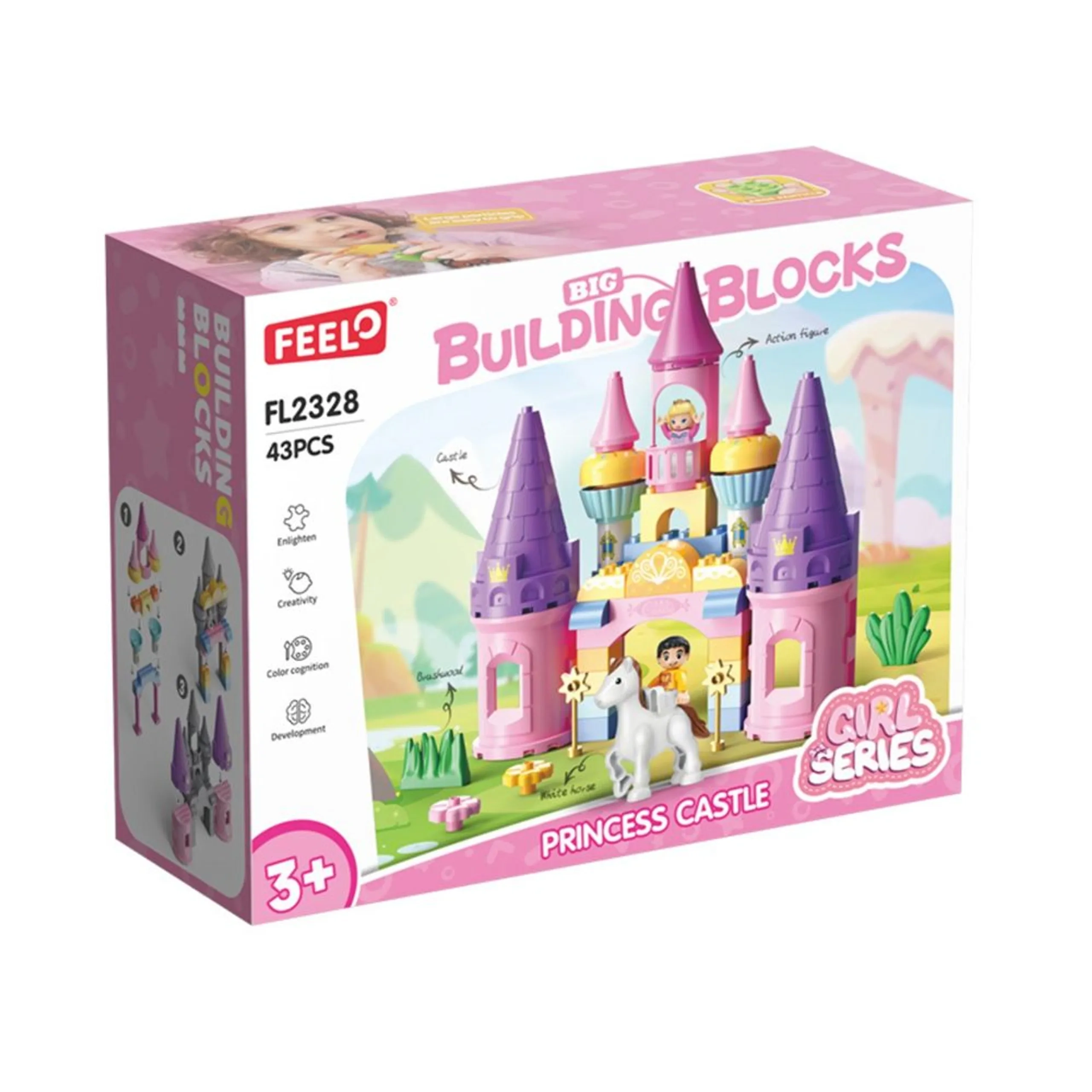FEELO Princess Castle - Princess and Prince 43 pcs