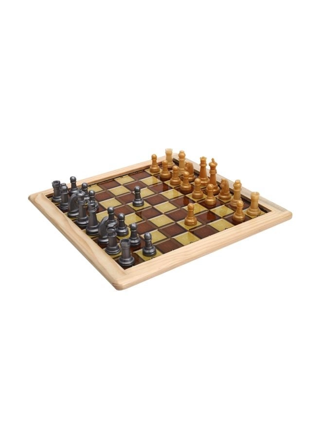 RATNA'S 2-In-1 Chess And Ludo - Wood Multicolour
