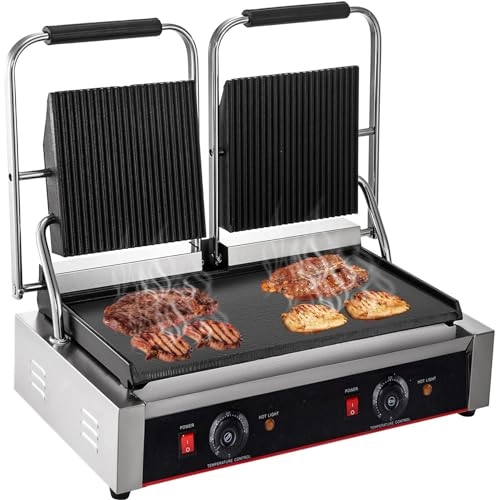 Commercial Panini Press Grill - 490x280mm