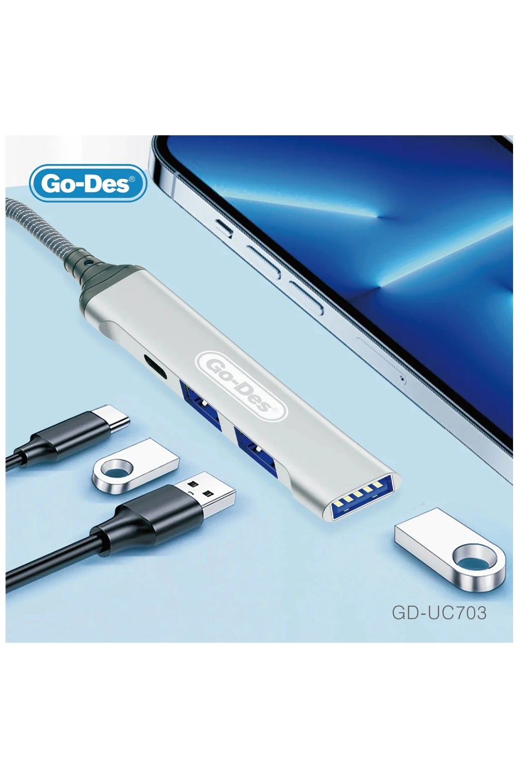 Multifunction USB - 4-in-1 3 USB 3.0 ports