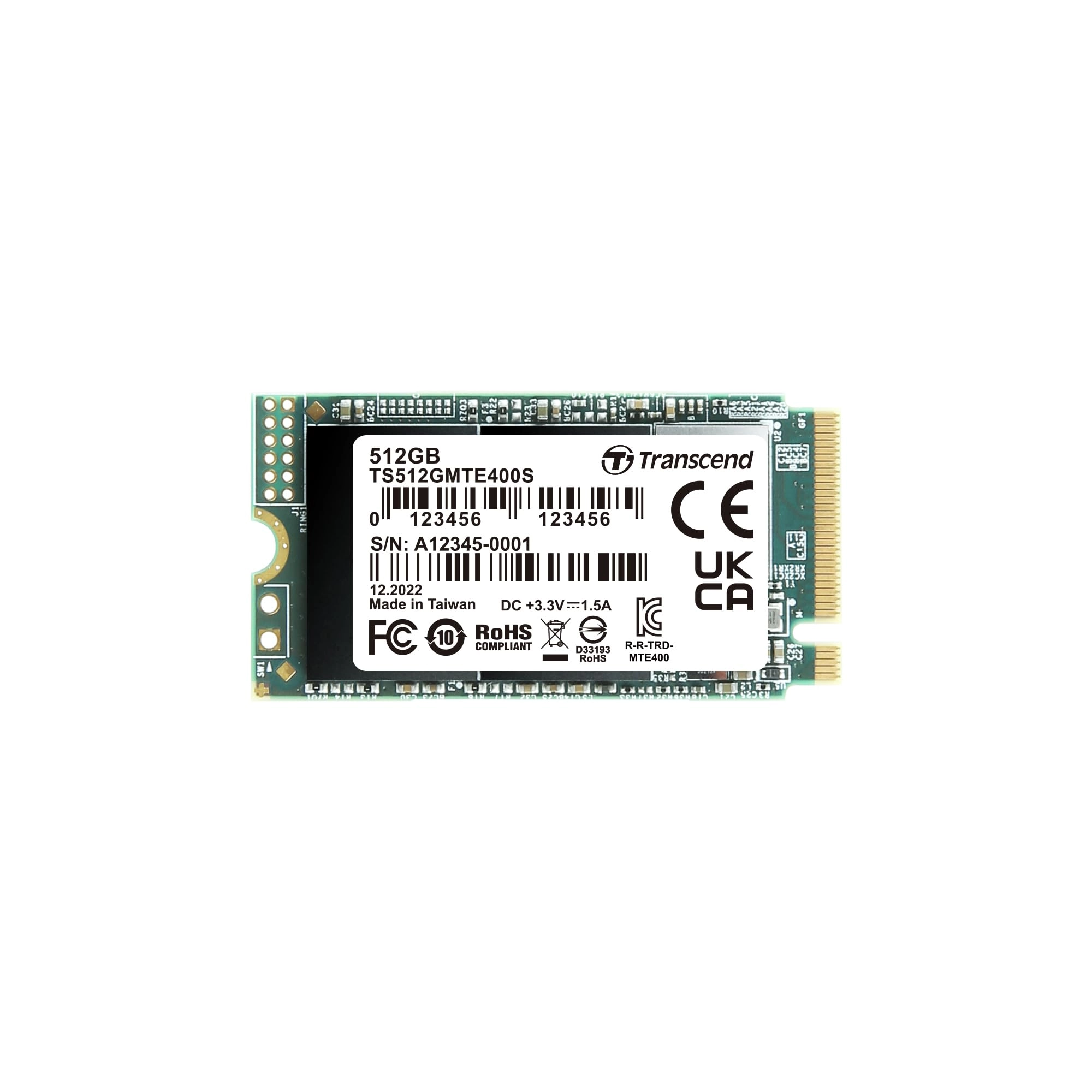 Transcend MTE400S - 512GB M.2 2242