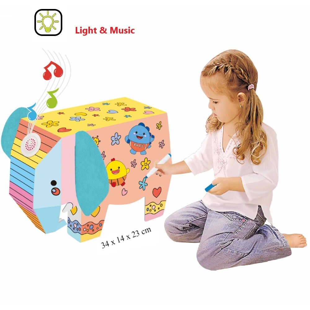 SAM BOX FZE Doodle Coloring Elephant - 6 pcs
