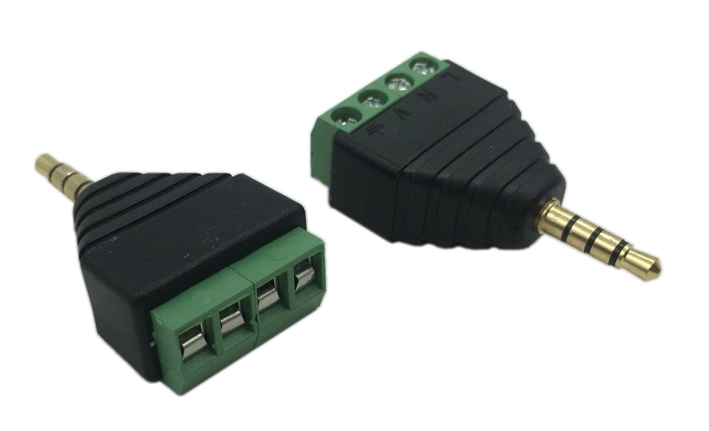 3.5mm 4 Pole Stereo TRRS Adapter Pack