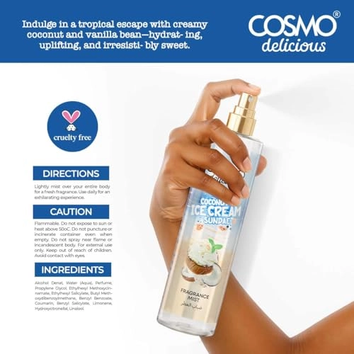 Coconut Ice Cream Sundae Fragrance Mist - 250ml Coconut