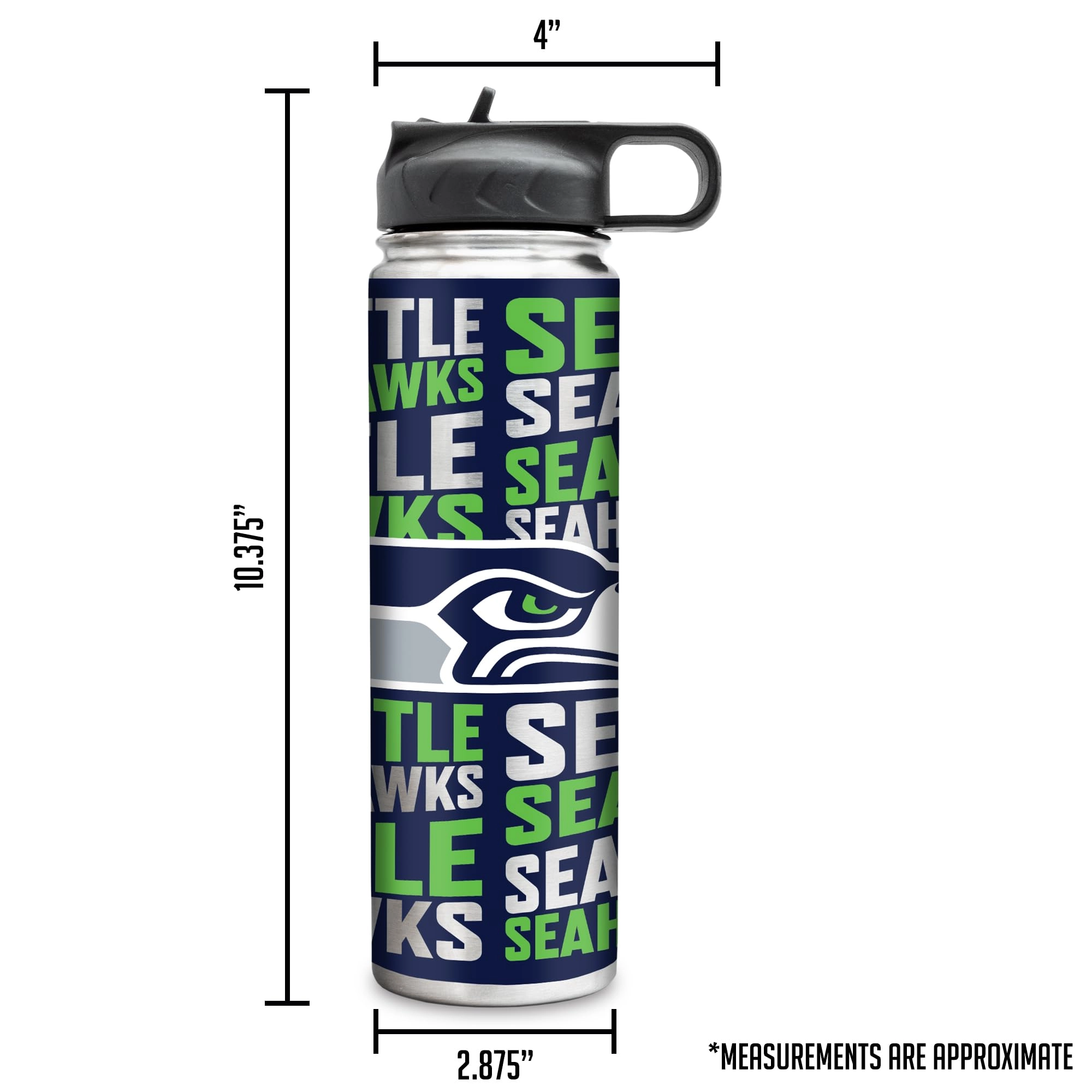 Stainless Steel NFL Football Tumbler - 650ml