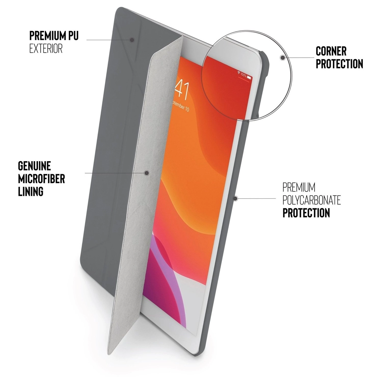 Origami Case with 5-in-1 Stand for iPad 7th Generation 10.2-inch (2019)