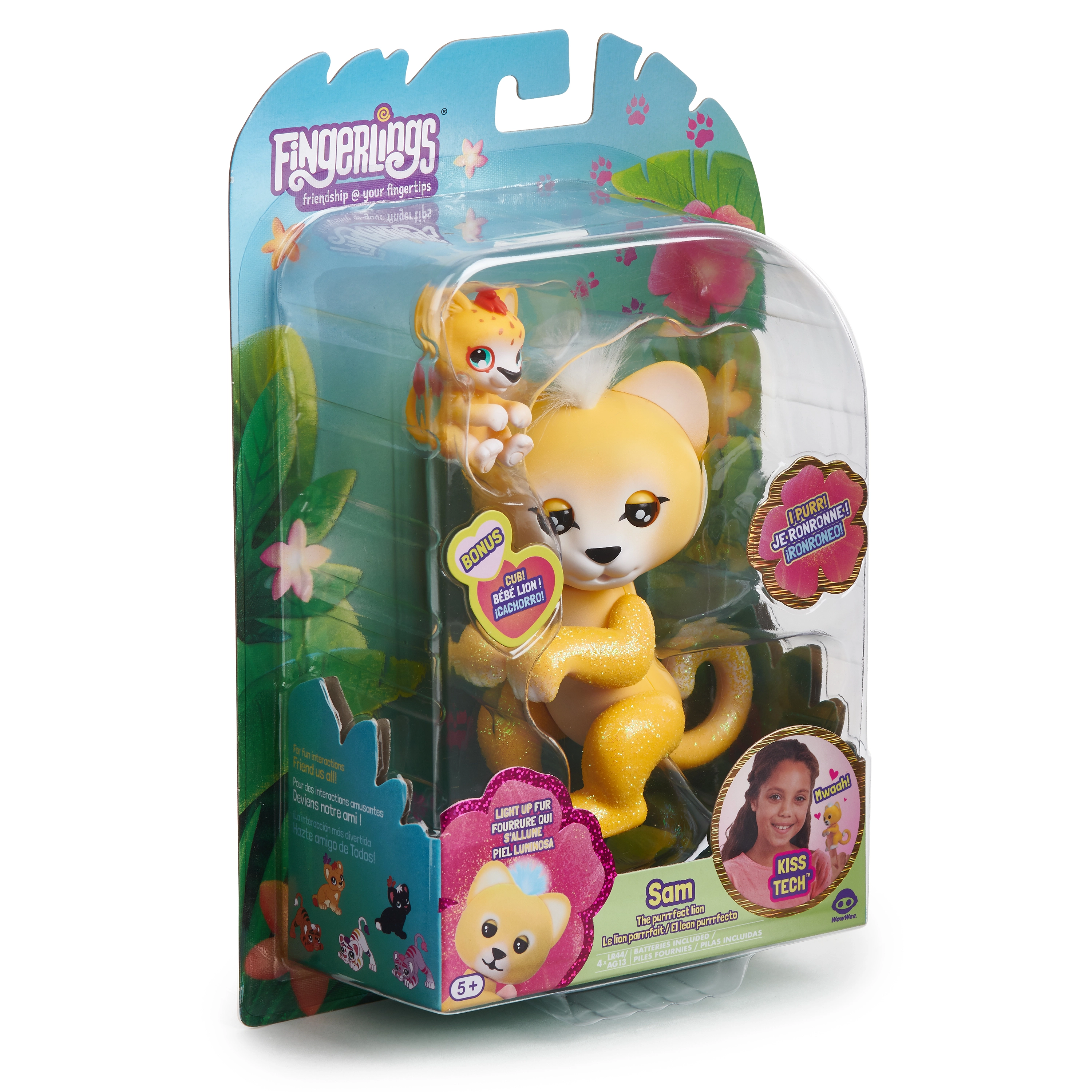 WowWee Fingerlings Hugs Sam Lion