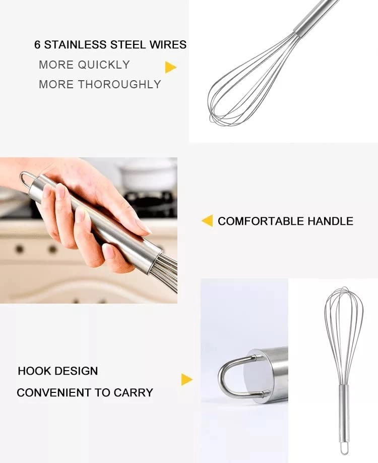 Manual Hand Blender - Stainless Steel 10 Inch