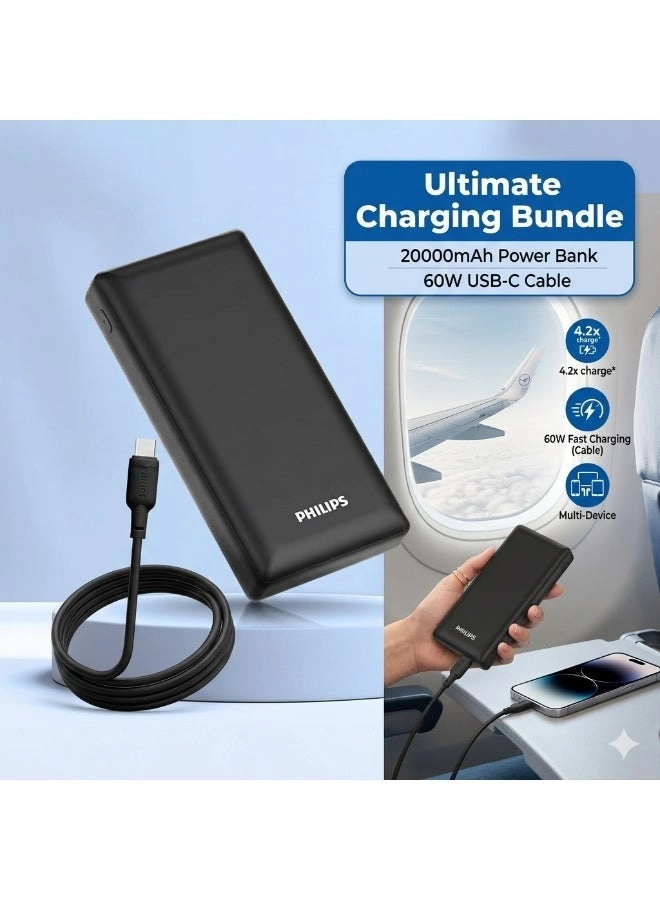 Philips DLP7721N - 20000mAh 20W + DLC6541CB - 60W 1.2m