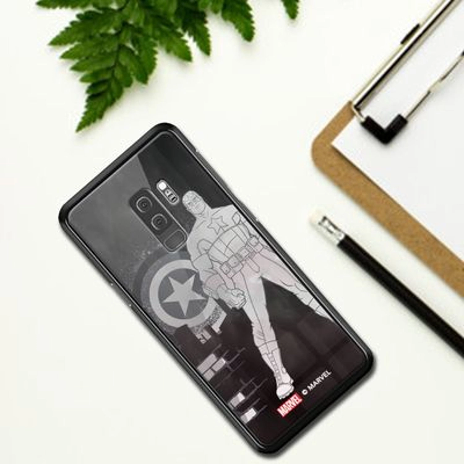 Captain America Soldier Cover Back Case for Galaxy S9 Plus