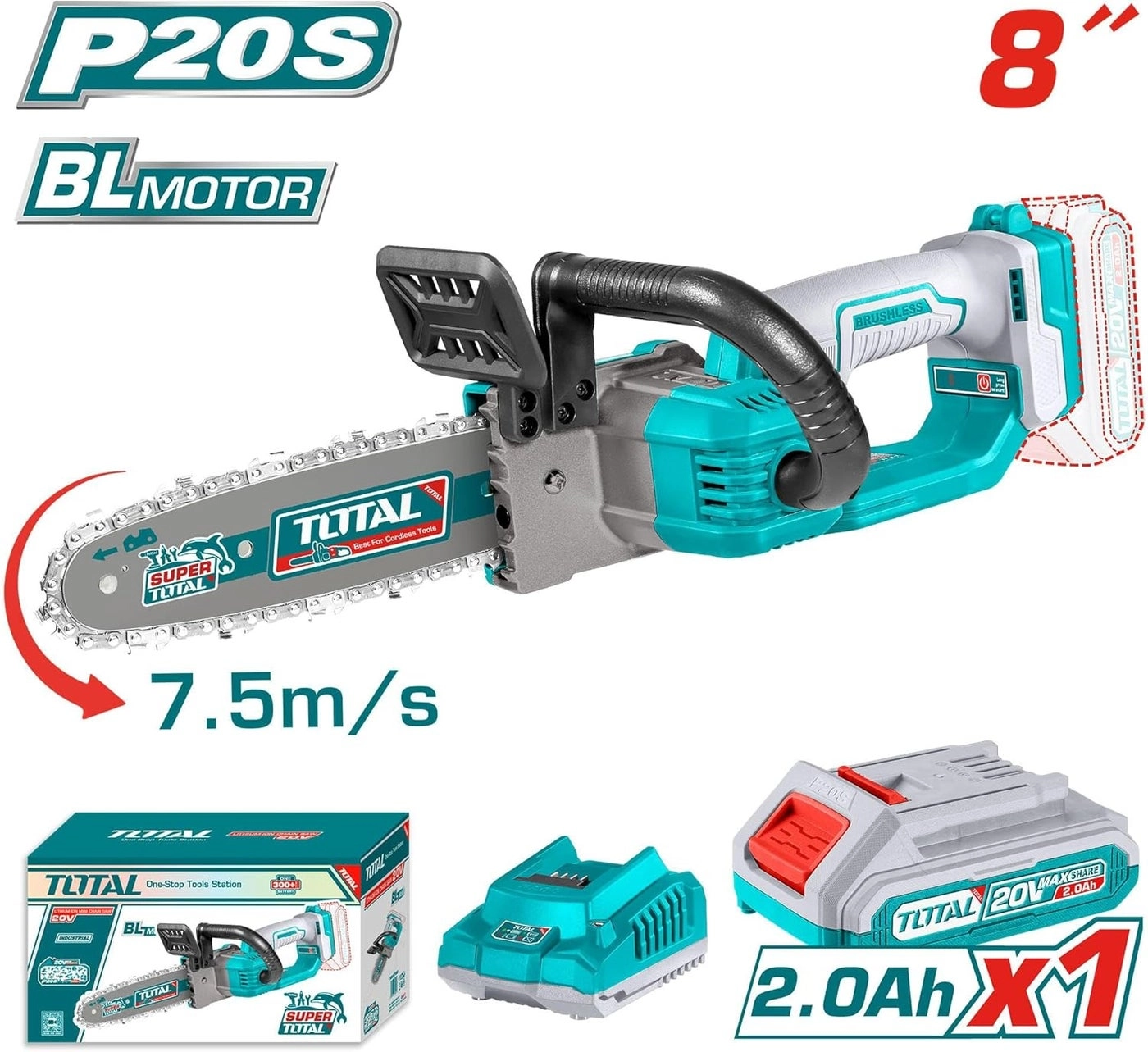 TGSLI20851 - 20V Brushless 8"