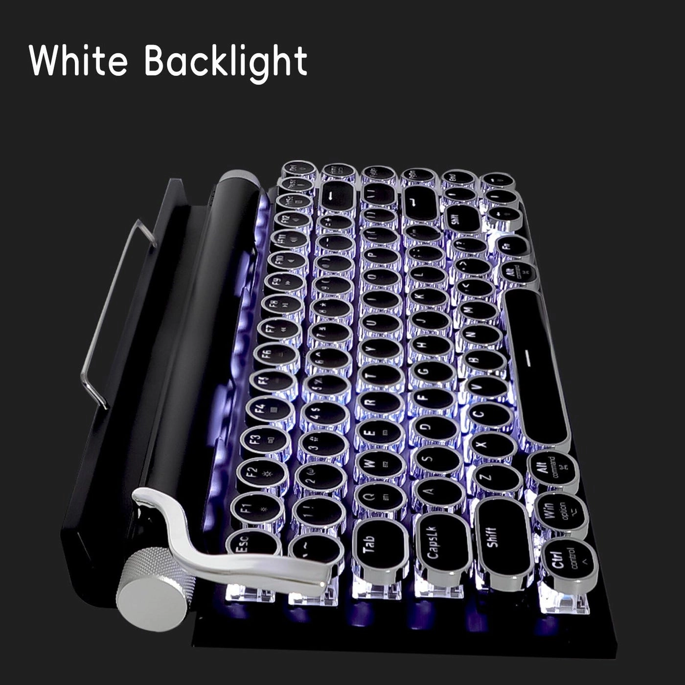 LED Backlit Retro Mechanical Keyboard - Bluetooth