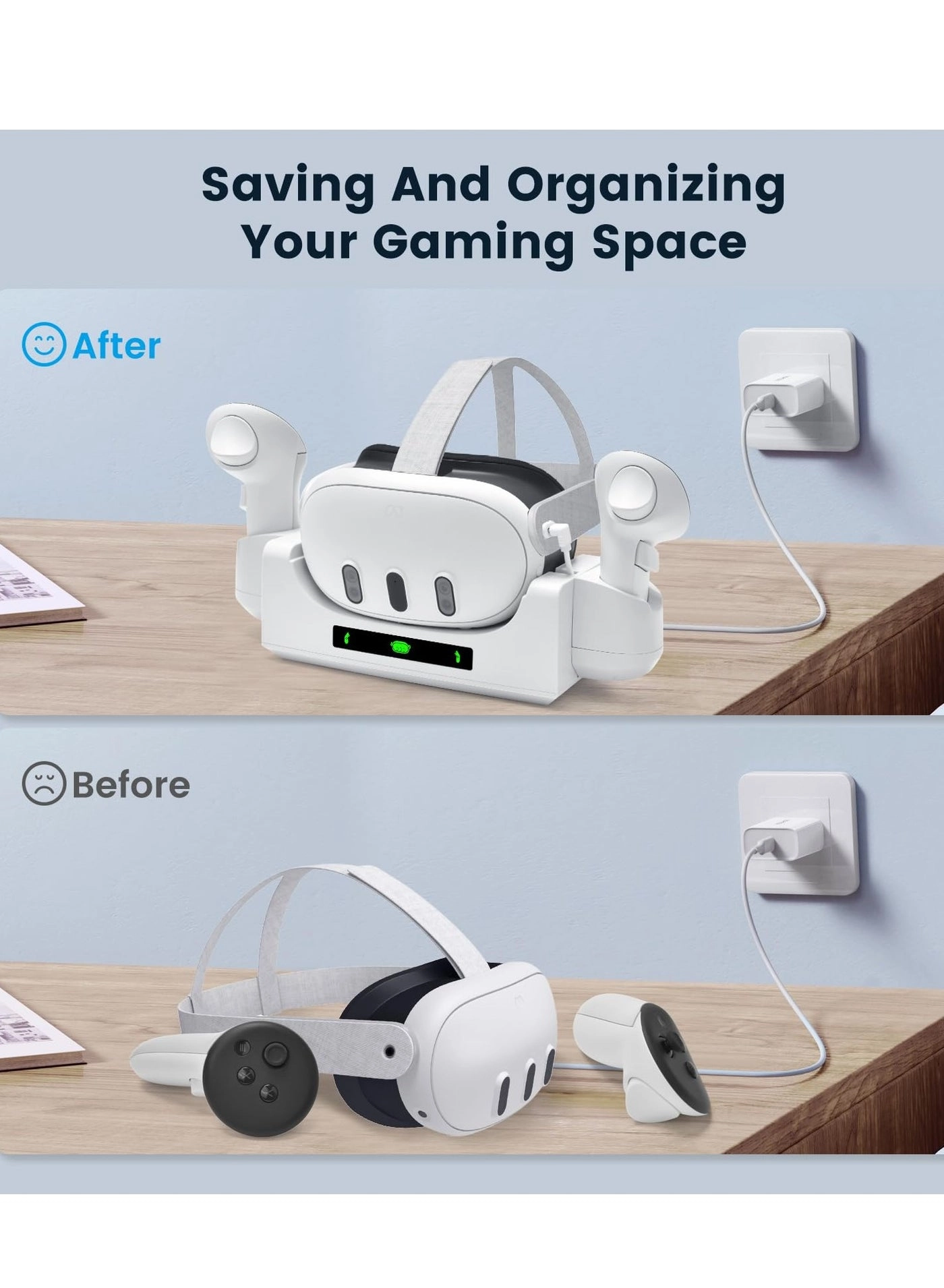 Fast Charging Dock - Meta Quest 3 Oculus Quest 3