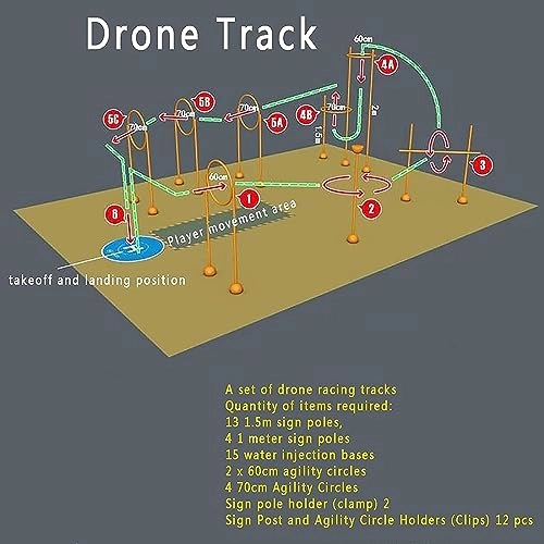 Drone Racing Obstacle Course - Portable Plastic