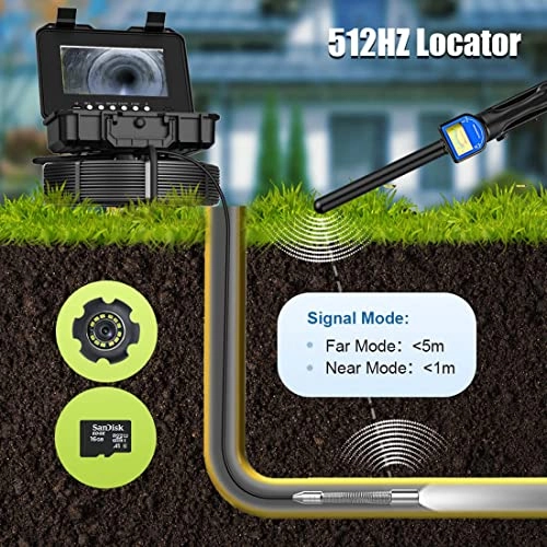Pipe Sewer Drain Inspection System - 230ft 7MM