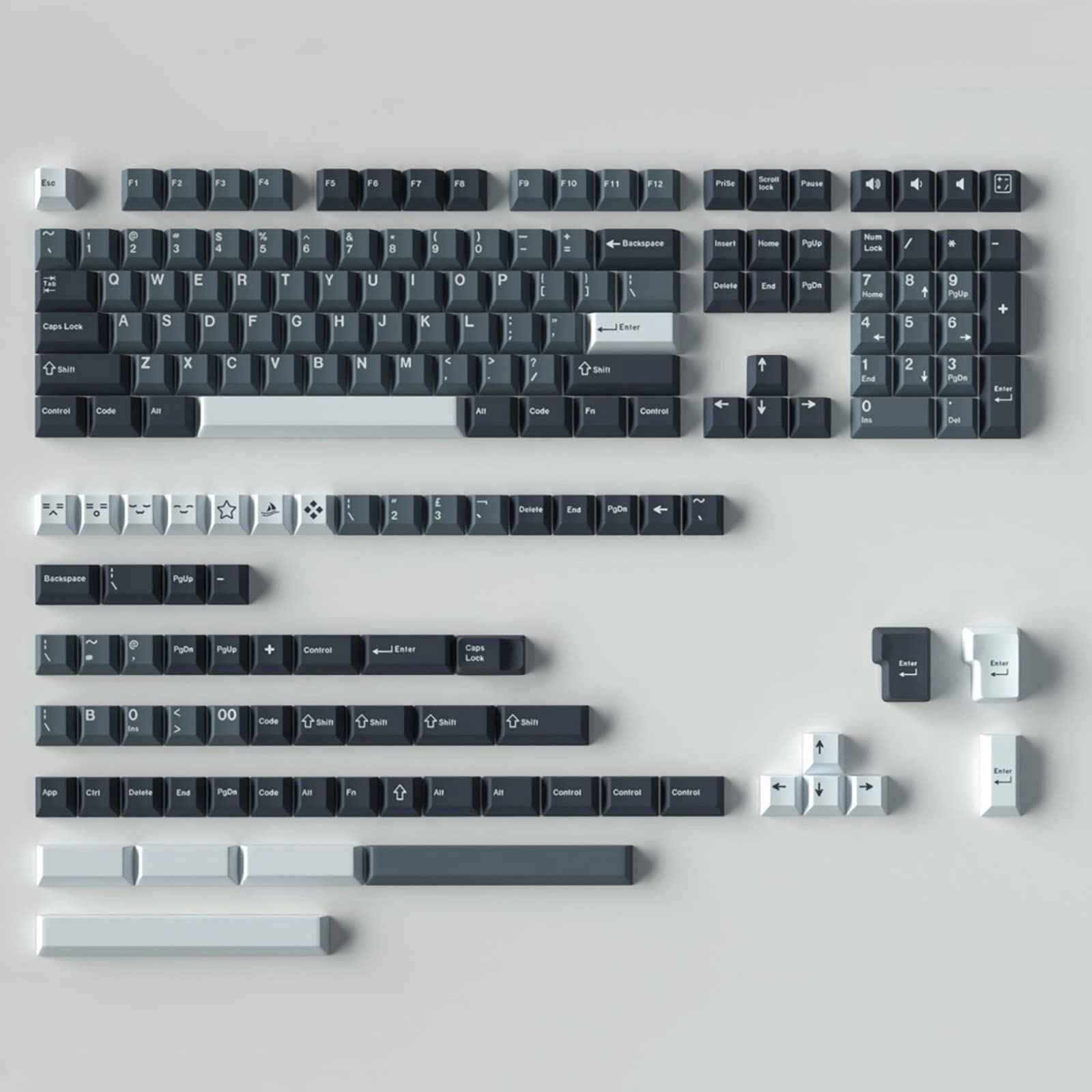 Keycaps - ANSI/ISO Layout Wired