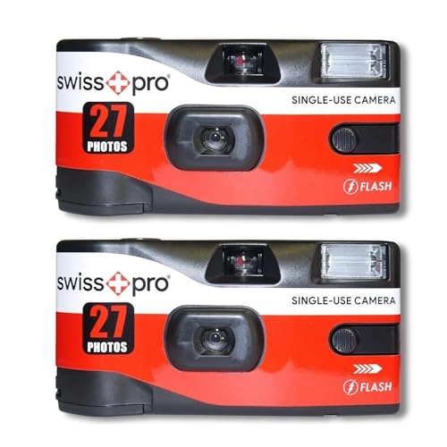 SwissPro Single-Use 35mm Camera - 27 Exposures ISO 400 + Photography Tips Card