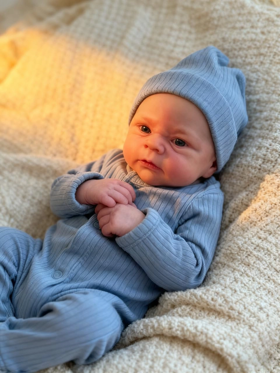 Anano Reborn Baby Doll - 17 Inch Silicone Vinyl Boy Ages 3+